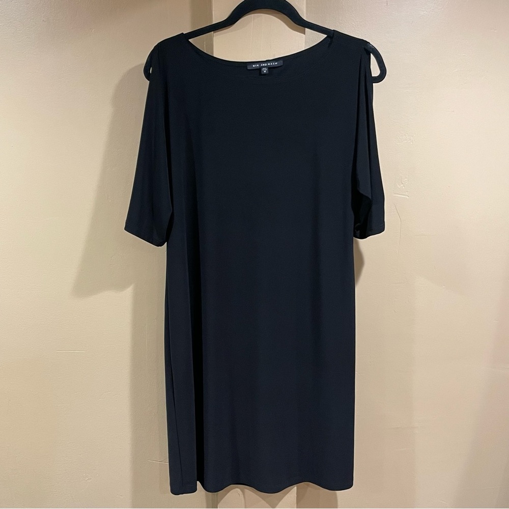 Nik and Nash Slit Sleeve Sheath Dress